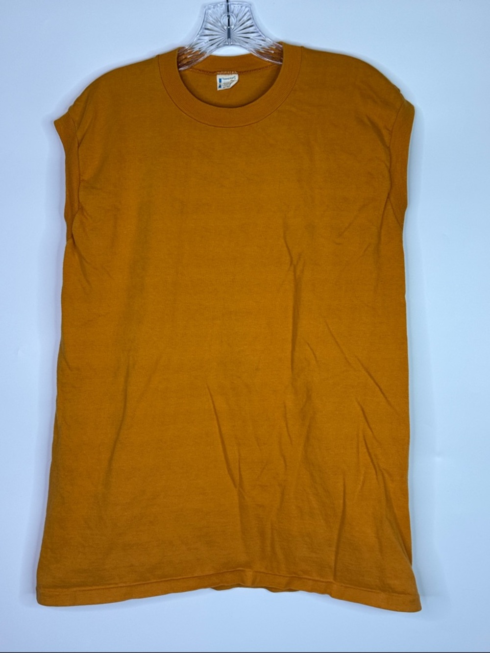 Vintage Towncraft Plus Penn Set Tank Shirt Gold Size Large 50s 60s